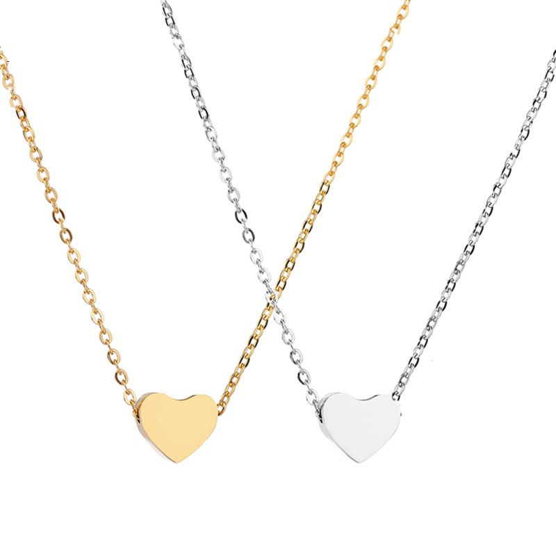 Gold Filled Male Stainless Steel Chain for Necklace Heart Earrings Heart Chunky Necklace Jewelry Set