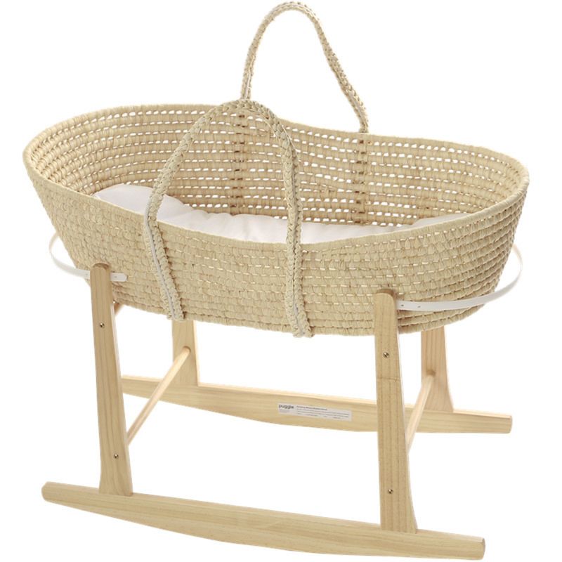 Hand-Woven Baby Sleeping Basket Moses Basket