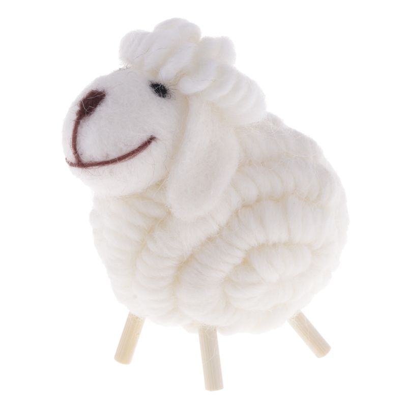 Handmade Wool Felt Little Sheep Christmas Pendant Ornaments Diy Craft Kids Gift Xmas Tree Ornament Christmas Party Decorations