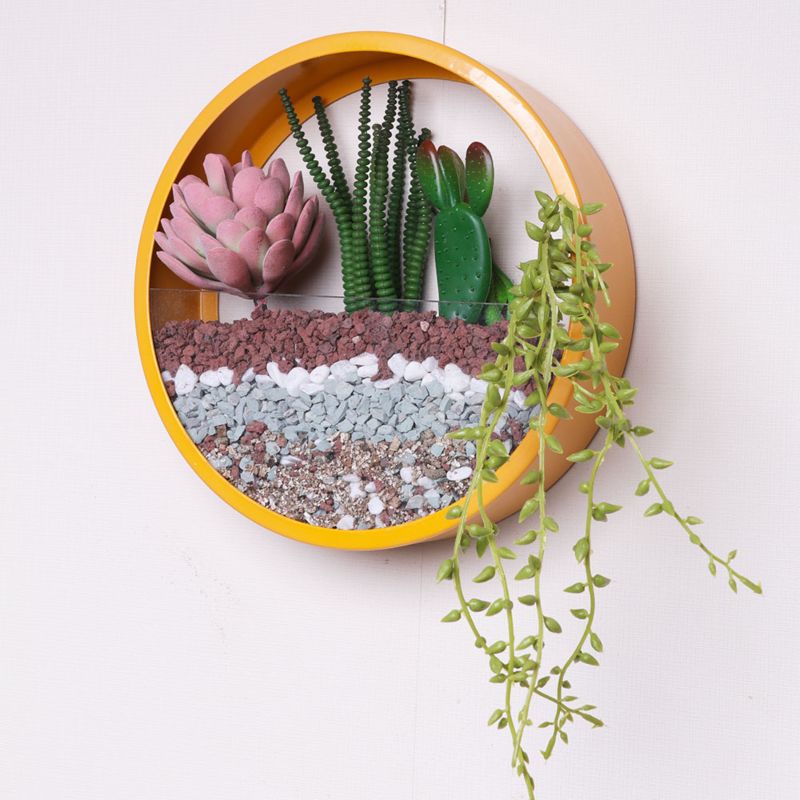 Hanging Metal Planter/Wall Decor Iron/Bucket/Basket Flower Pots for Indoor & Outdoor by Brassworld India