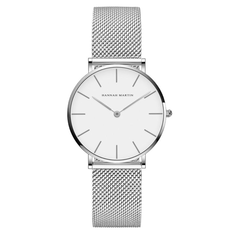 Hannah Martin Ch36 Simple Ladies Quartz Stainless Steel Casual Waterproof Wristwatch Watches for Women