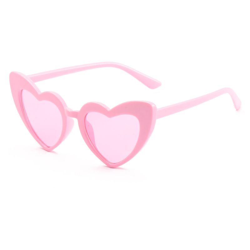 Heart-Shaped Children's Sunglasses Cartoon Irregular Boys and Girls Peach Heart Sunglasses