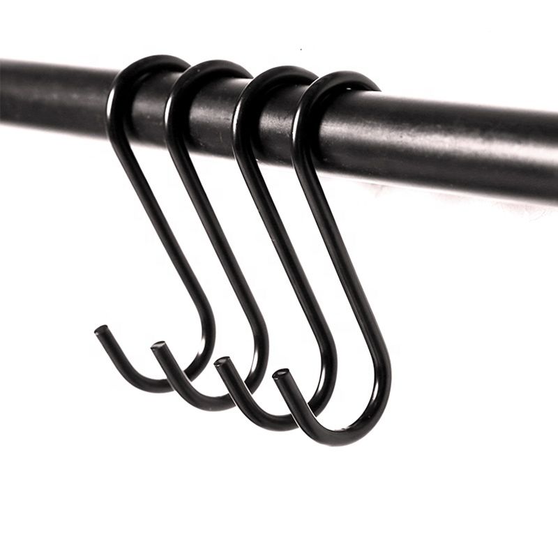 Heavy Duty Black Coating Steel S Shaped Hook