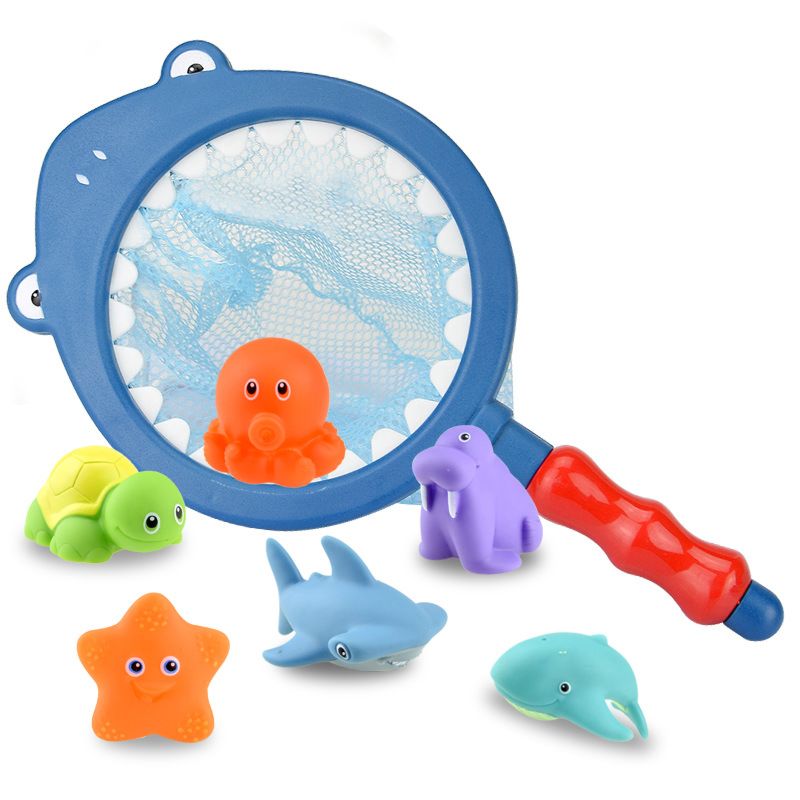 Hebeier Products Top Pvc Water Toy Sets Baby Deep-Sea Animal Bath Toys