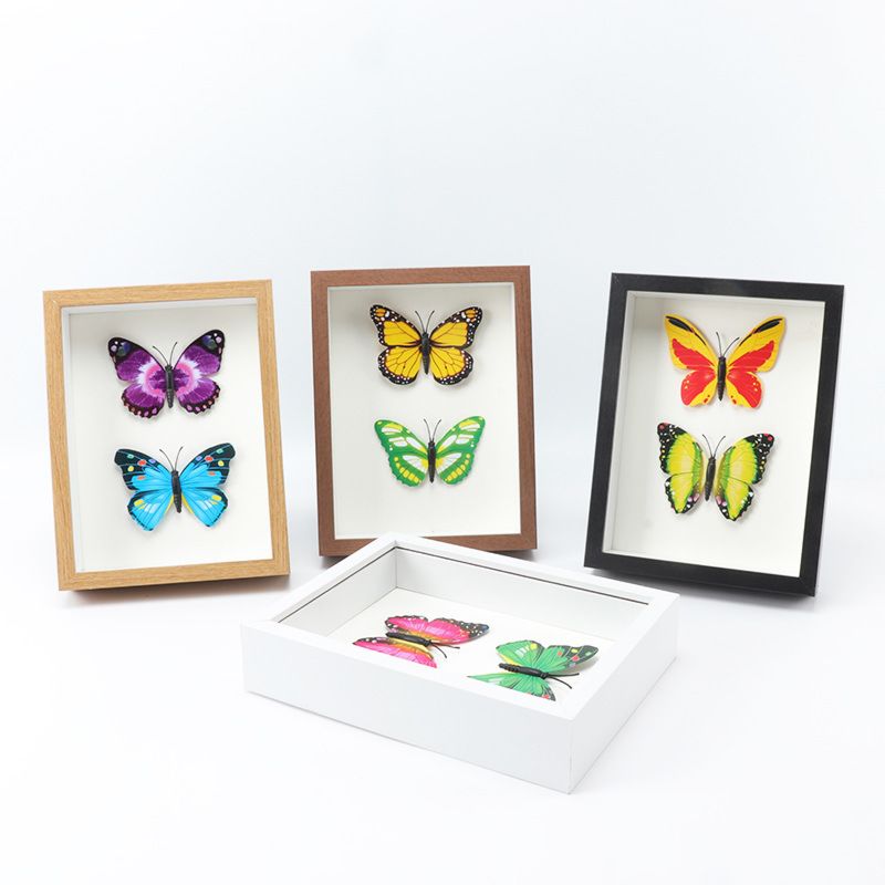 High- Wood-Based Panel 3D Diy Single Photo Wooden Picture Frame Photo Frames for Specimen