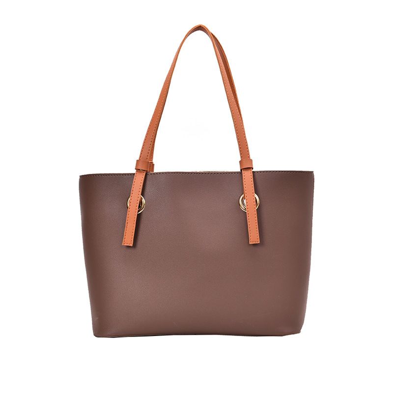 High Capacity Pu Leather Lady Tote Shopping Shoulder Handbag