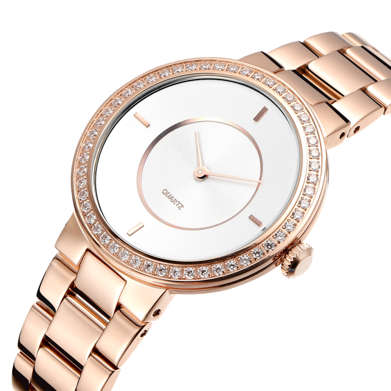 High End Montre Femme Rose Gold Luxury Diamond Watch Women Waterproof Watches Stainless Steel Ladies Watch Brands