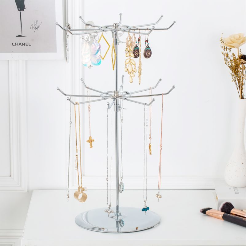 High Performance with Price Keychain Two Tier Spinner Display Stand