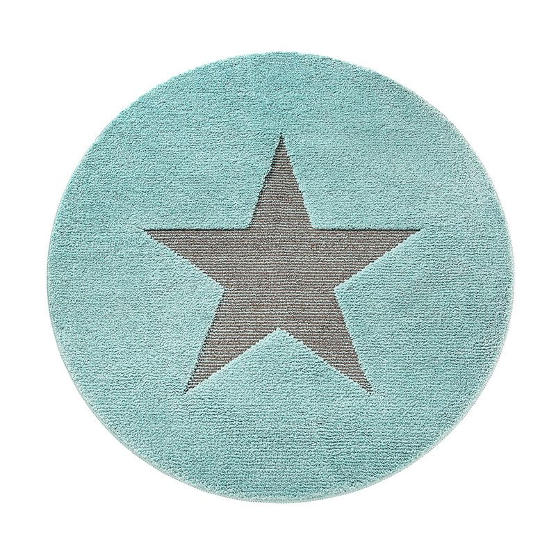 High Stars Pattern Soft Bathroom Carpets Water Absorbent round Doormat Shower Mats for Home Living