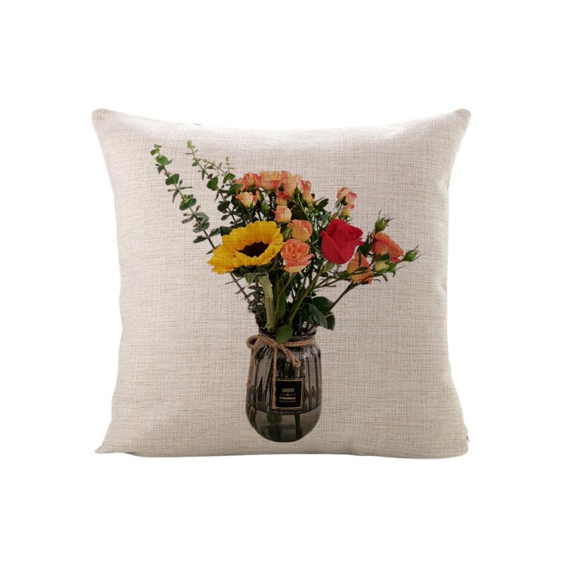 Home Decoration Pillowcase Linen Cloth Any Style Holidays Pillowcase With