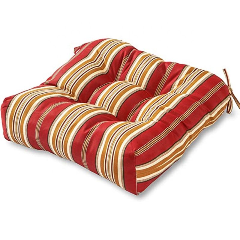 Home Fashions Outdoor/Indoor Roma Stripe Chair Cushion Outdoor Patio Cushions