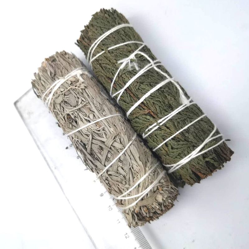 Home Use Spirit Incense Cedar Sage Rod Bundle 5 Inch 10Cm to 12Cm Cedar Smudge Sticks