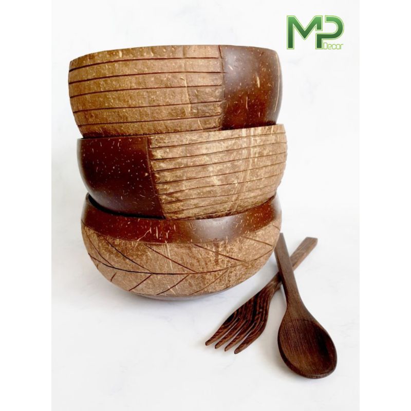 Hottest Selling Eco-Friendly Natural Coconut Shell Bowl for Candle from Vietnam
