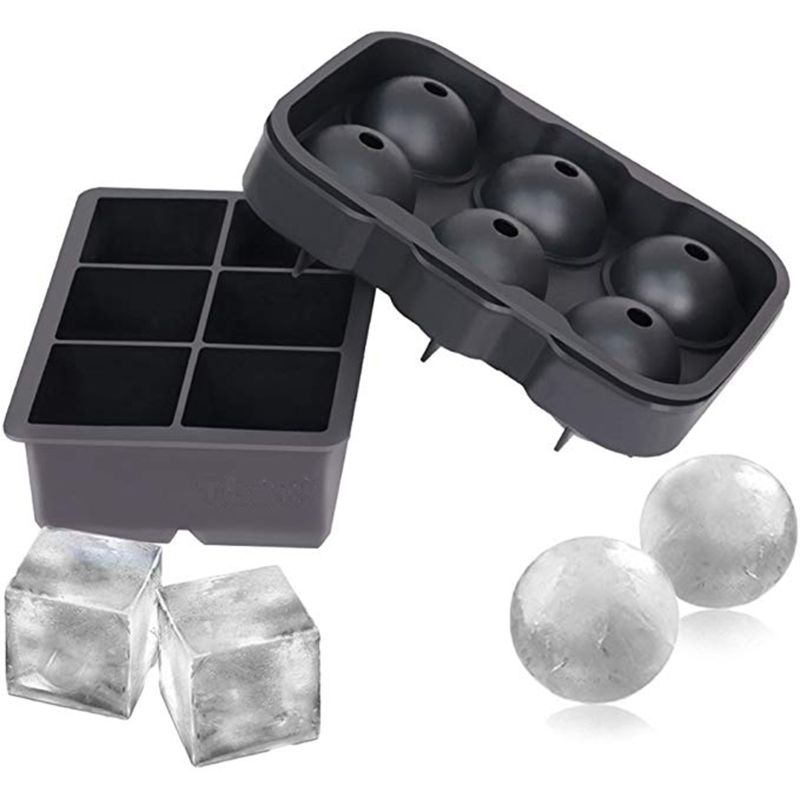 Ice Cube 3D Silicone Mold Whiskey Wine Cocktail Ice Cube Maker Shape Chocolate Mould Tray Ice Cream Diy Tool