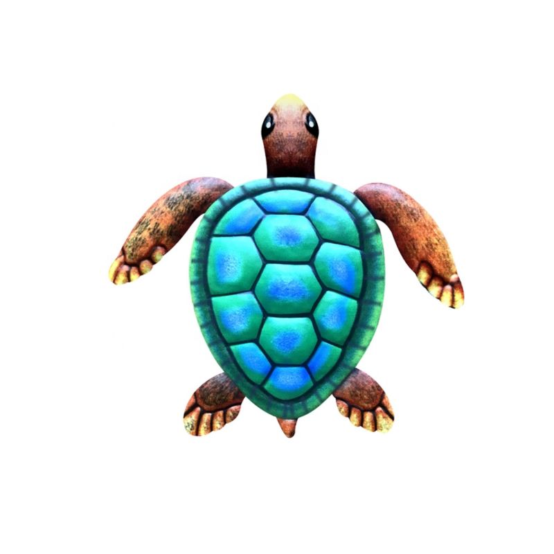 In Stock Metal Sea Turtle Beach Theme Decor Wall Art Decor for Indoor Outdoor Bathroom Garden