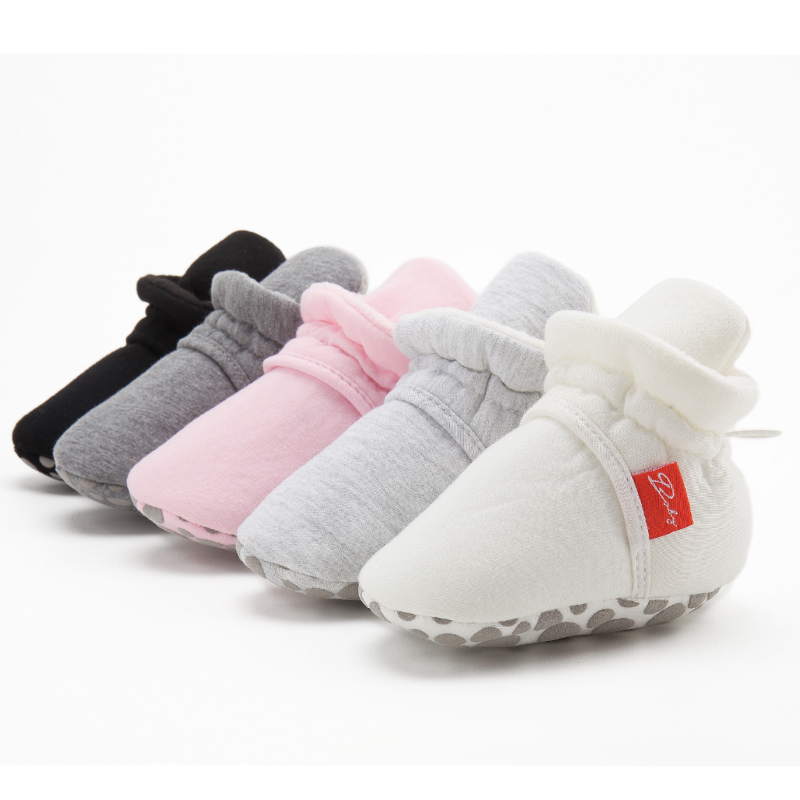 Indoor Newborn Baby Adjustable Rope Boots Soft Soles Non Slip Baby Boots