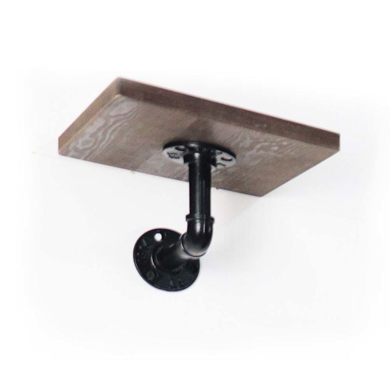 Industrial Pipe Shelf Retro Wall Mount Iron Pipe Shelf Floating Bracket