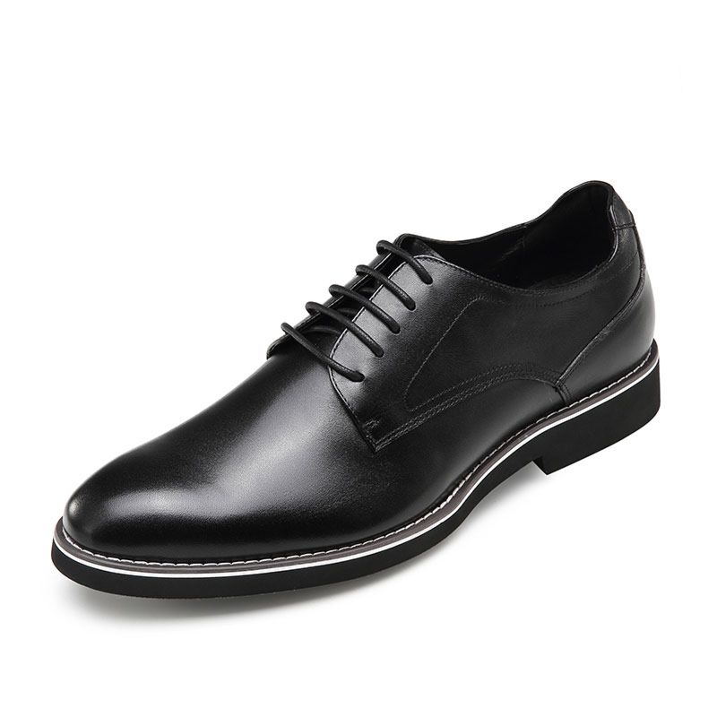 Invisible Men's High Heel Shoes Height Increasing Elevator Dress Footwear