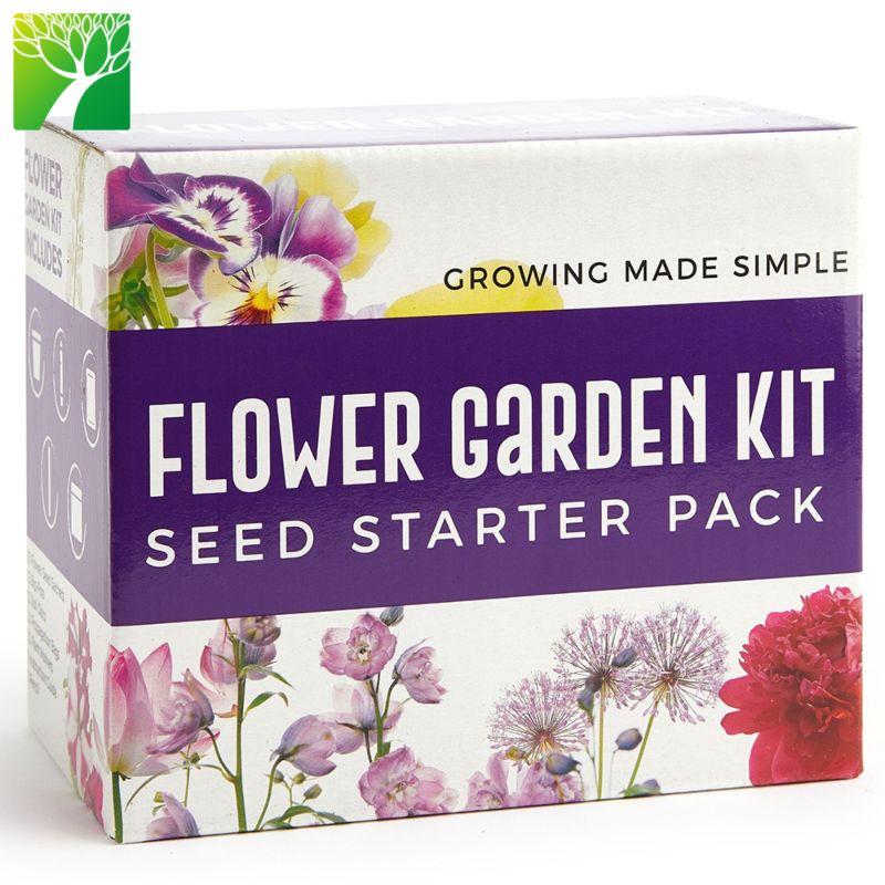 Iso Certified Diy Wild Flower Seed Garden Gift Starter Growing Seed Kit for Adults and Kids