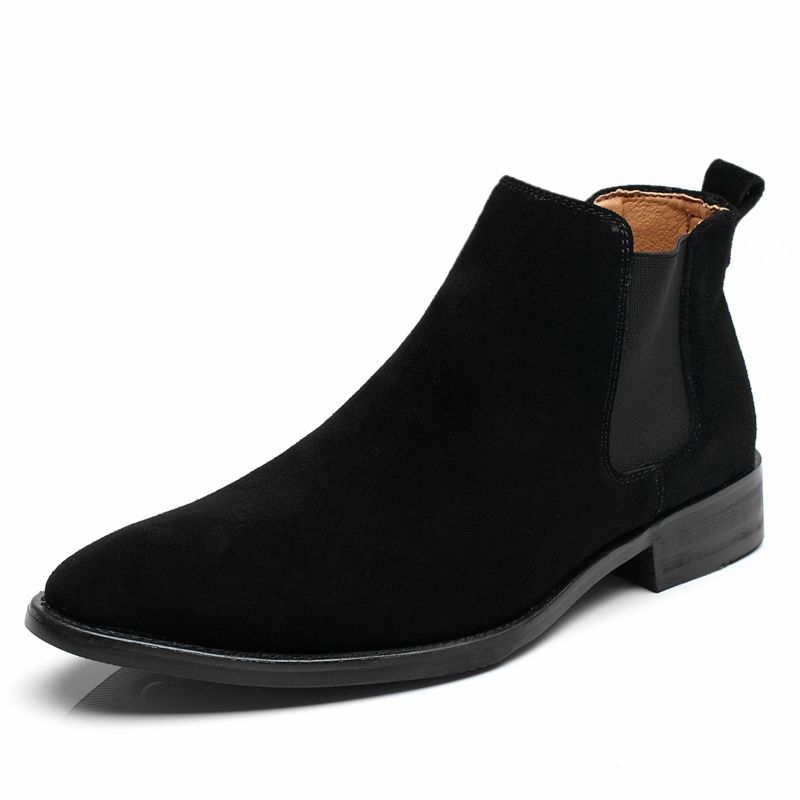 Leather men chelsea  boots