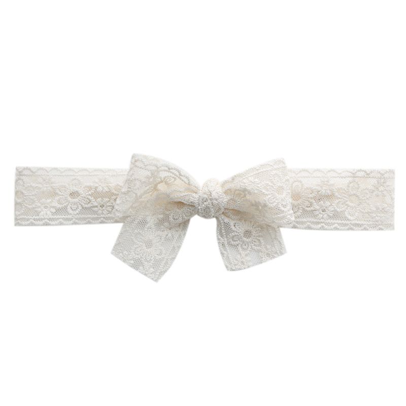 Ivy40456A Cute Baby Big Lace Bow Headband Girls Lace Hair Pin Children Accessories Kids Hair Clips