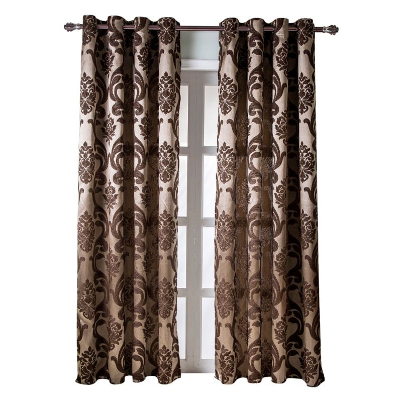 Jacquard Blackout Curtain Fabric Ready Made Curtains for the Living Room Luxury Curtains