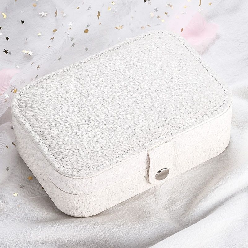 Jewelry Packaging Box Watch Storage Leather Claimond Veins 3 Slots Holder Multi-Functional Widget Storage Box Ring Earring Box