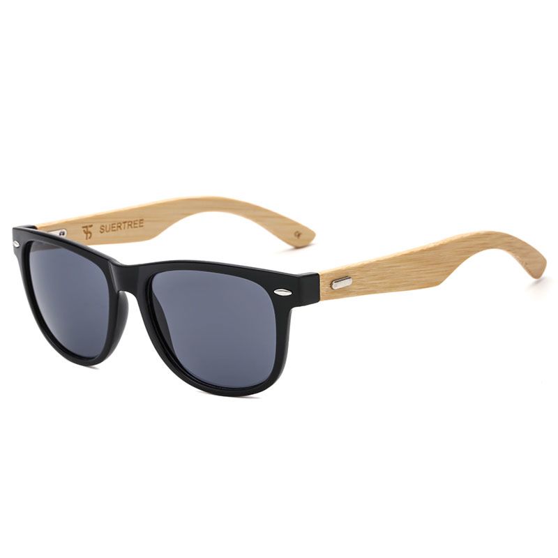 Jheyewear Retro Vintage Bamboo Mirrored Oversized Unisex Uv400 Shades