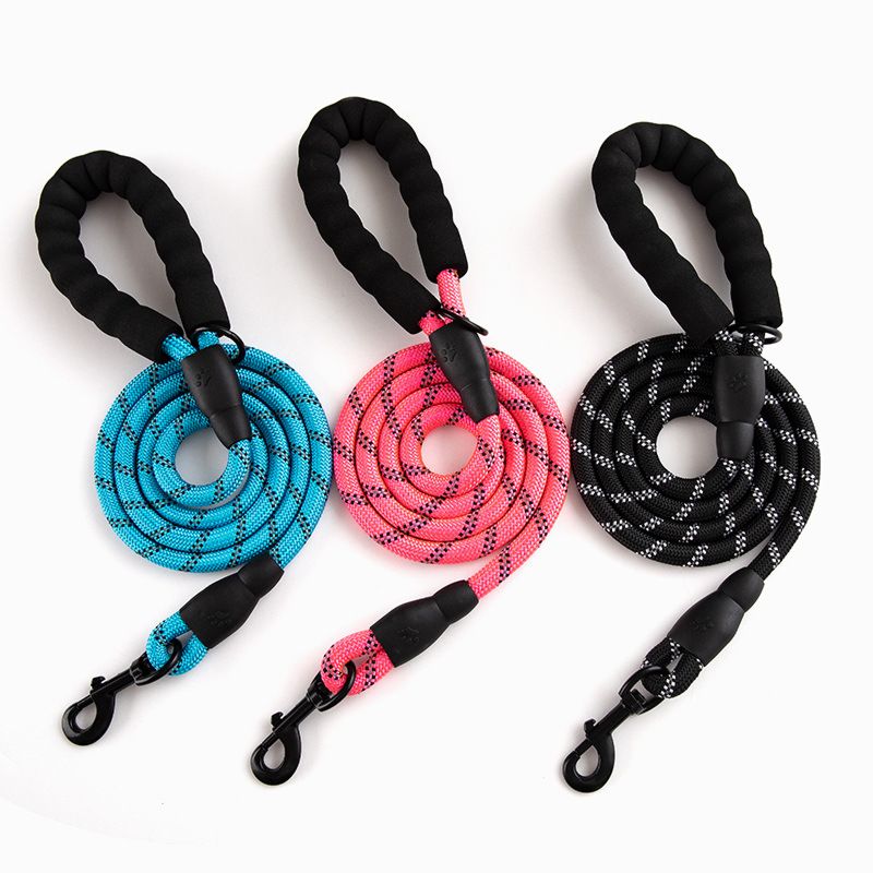Jxanry Heavy Strong Multicolor Nylon Slip Rope Heavy Duty Thick Dog Leash