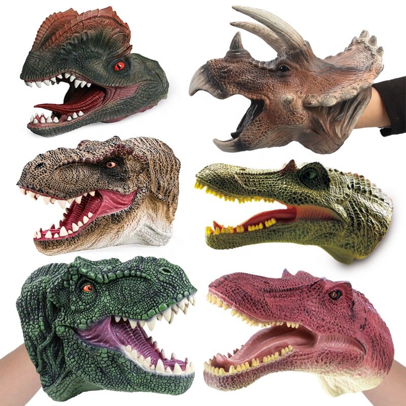 Kids Gift Toys Realistic Animal Hand Puppet Toy Baby Dinosaur Puppet