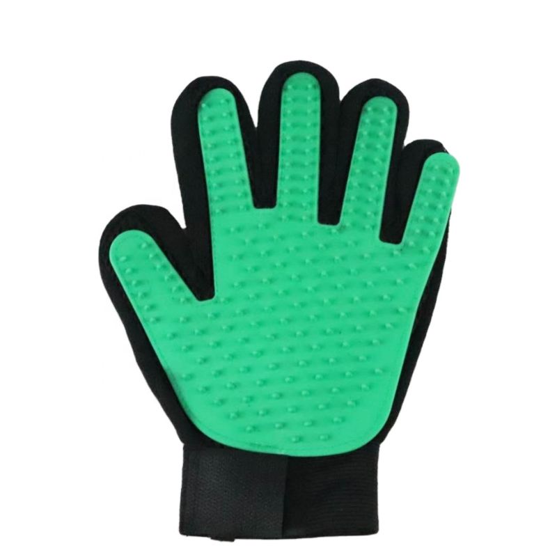 Kingtale Comfortable Pet Hair Remover Brush Grooming Gloves for Dog Cat