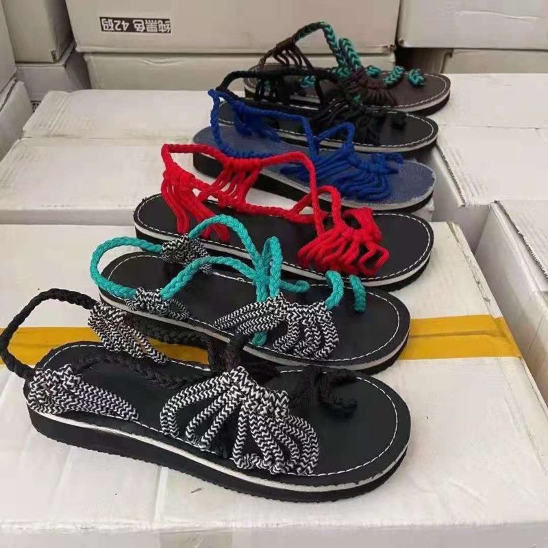 Ladies Elastic Band Sandals Arrivals Womens Sandals Flat Casual