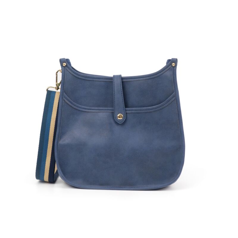 Ladies Vintage Vegan Leather Pu Crossbody Messenger Bag