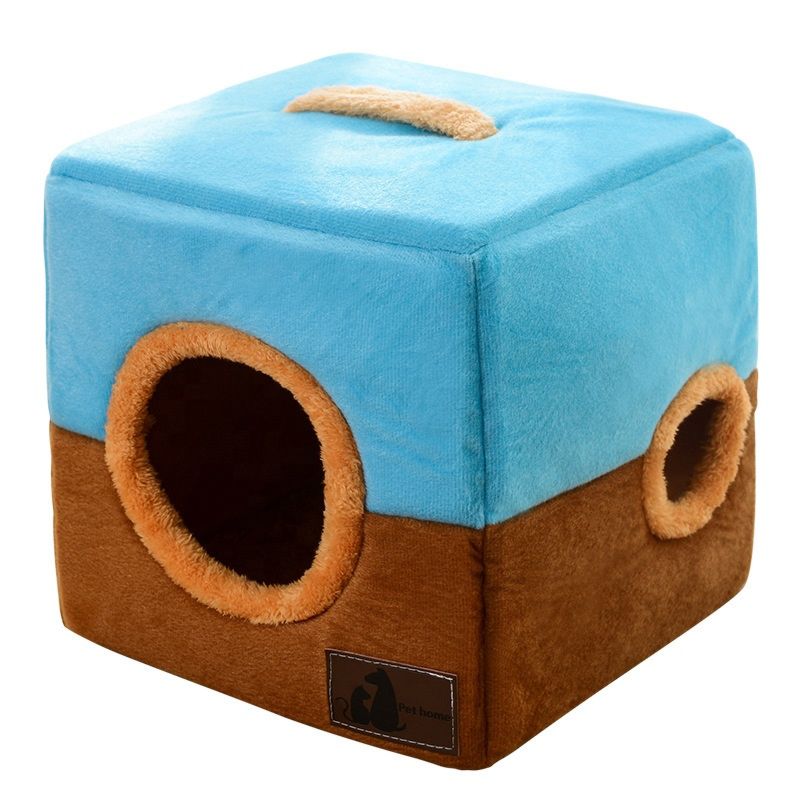 Large Cat Bed, Stackable Cat Cube, Indoor Cat House/Cat Condo