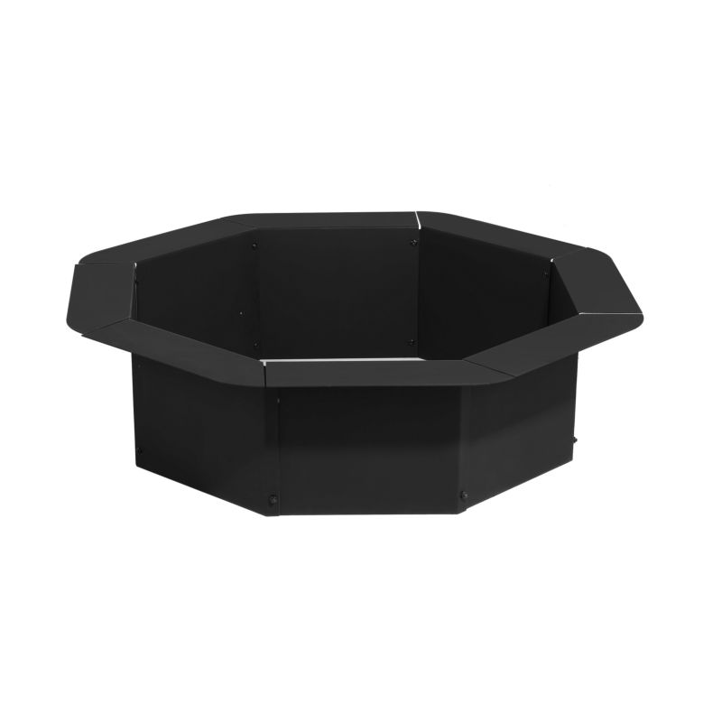 Large round Outdoor Heavy Duty Metal Wood Burning Firepit Fire Ring