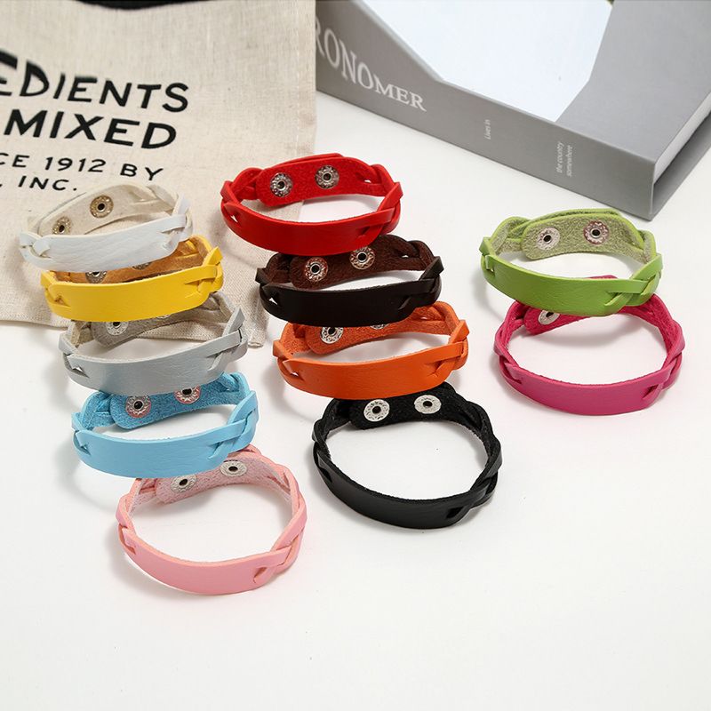 Leather Bracelet Design ,Pu Braided Colorful Men Leather Bracelet ,Leather Bracelet Women