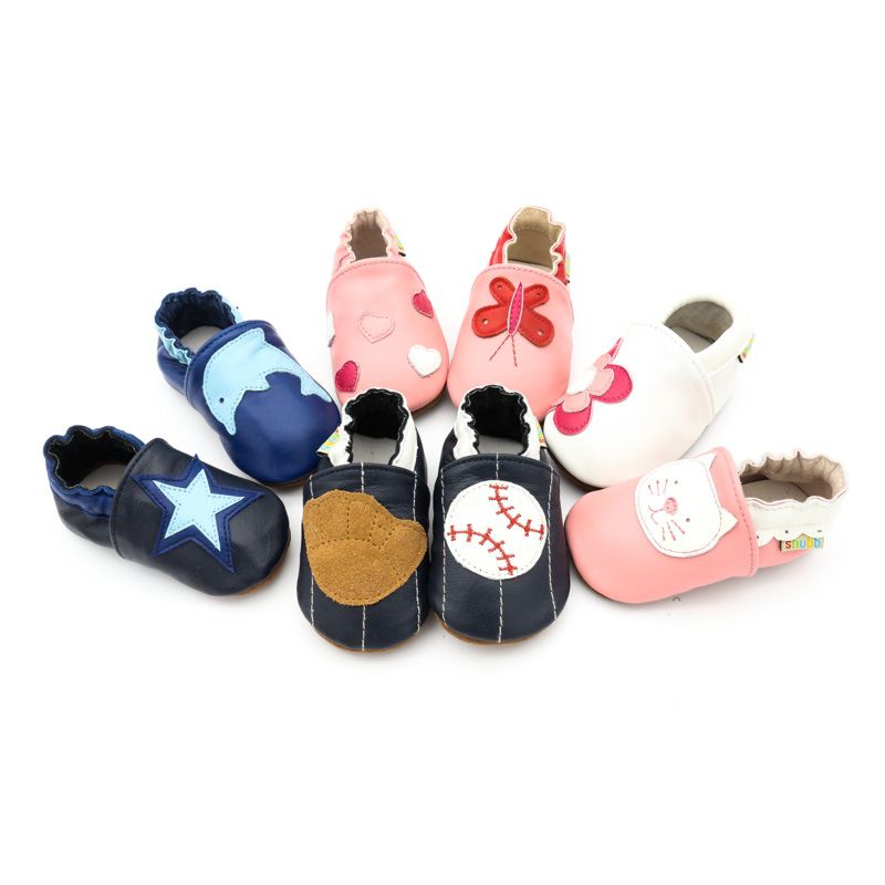 Leather Material Graffiti Product Supply Baby Boy Toddler Shoes