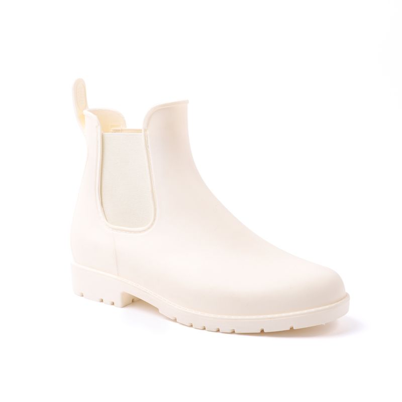 Light Weight White Little Girl Adult Rain Boots