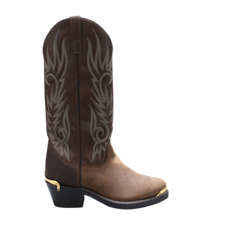 Lightweight Nubuck Brown Mid- Heel Women Boots