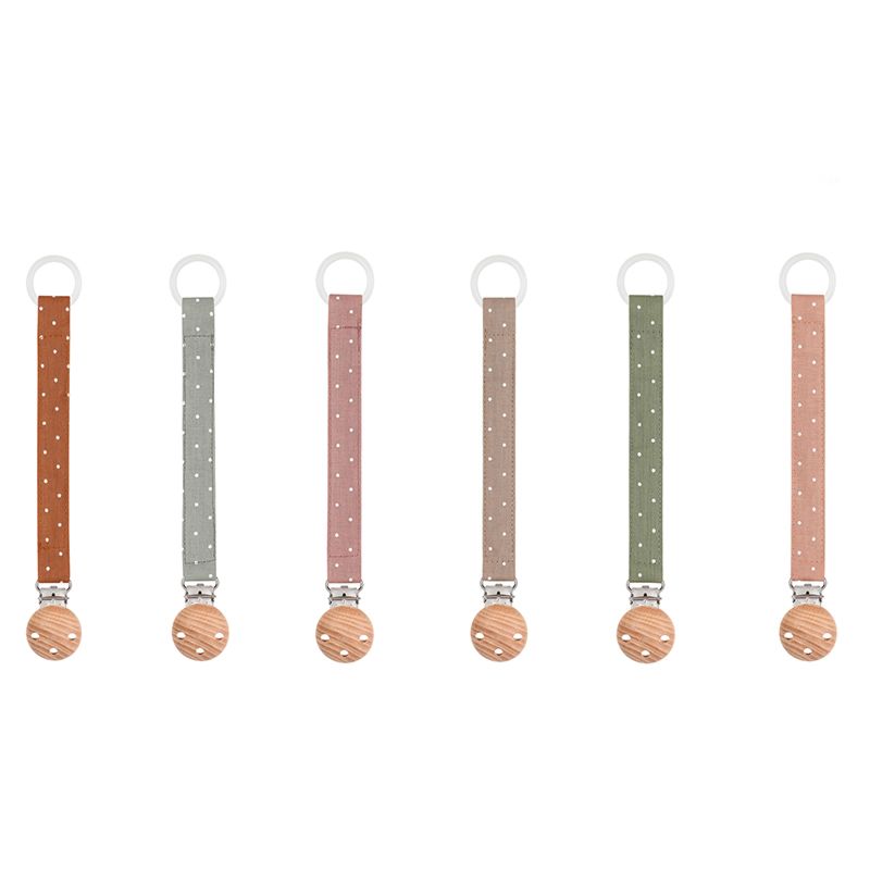 Linen Pacifier Clips/Cotton Pacifier Clip/ Pacifier Clip.