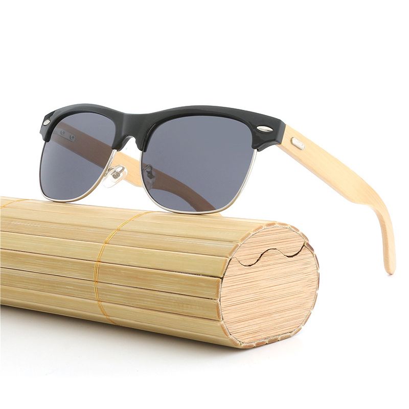 Logo Gafas Promotion Wood Bamboofashion Uv400 Women Plastic Sun Glasses Sunglasses