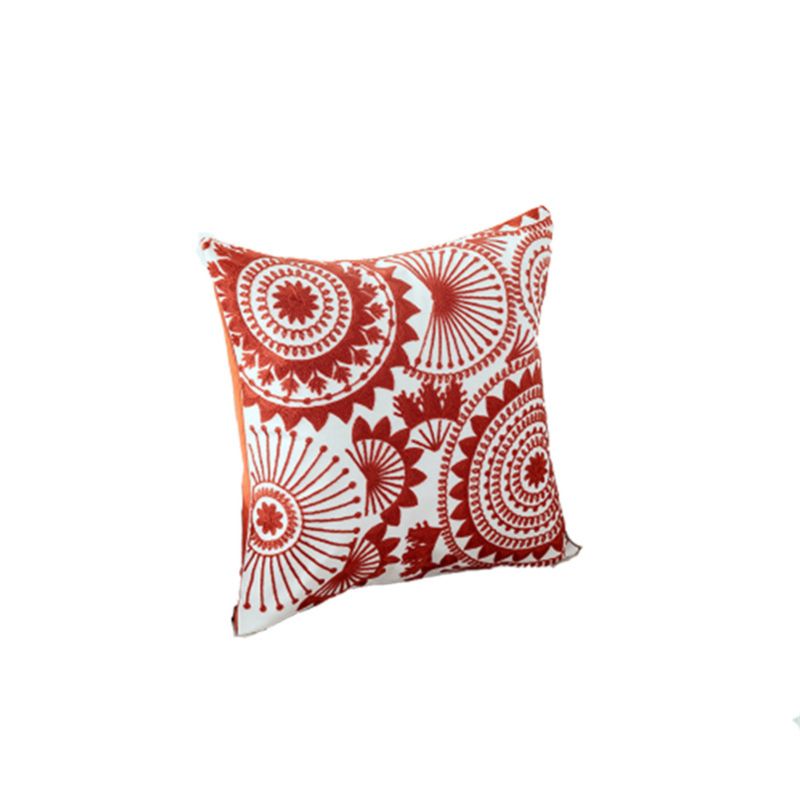 Luxury Embroidery Cushion Cover Linen Cotton Boho Cushion Cover for Home Decor