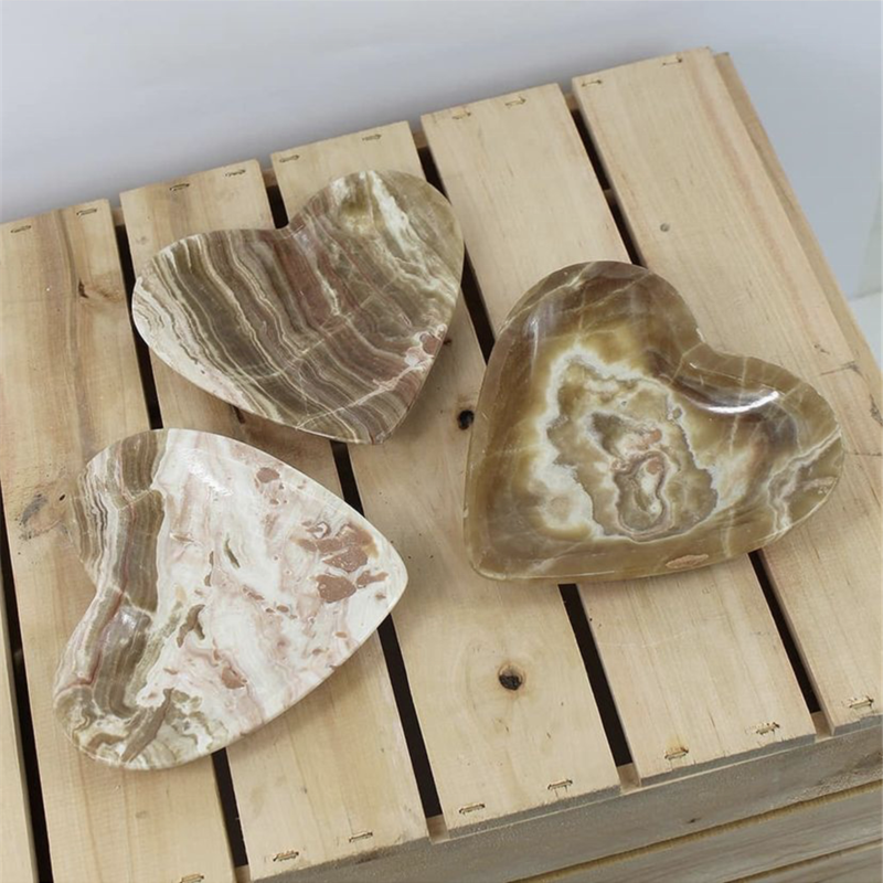 Luxury Heart Green Onyx Bathroom Soap Dish