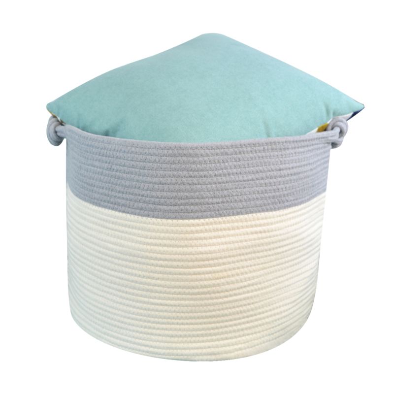 Luxury Xxxl Kids Clothes Toys Nursery Storage Basket 100% Cotton Rope Woven Basket Hamper Organizer