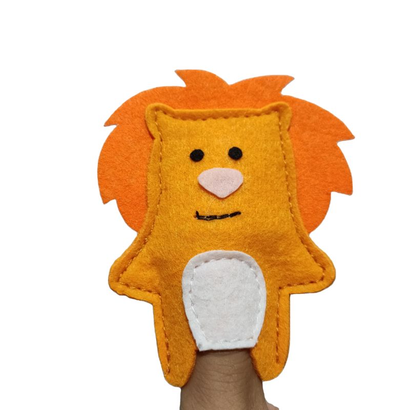Made Animal Puppet Felt Finger Hand Puppets For