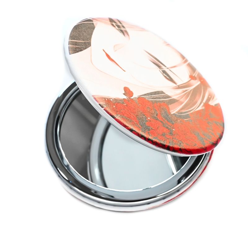 Manufacturers Supply round Double-Sided 70Mm Makeup Mini Mirror with Your Pattern Gift