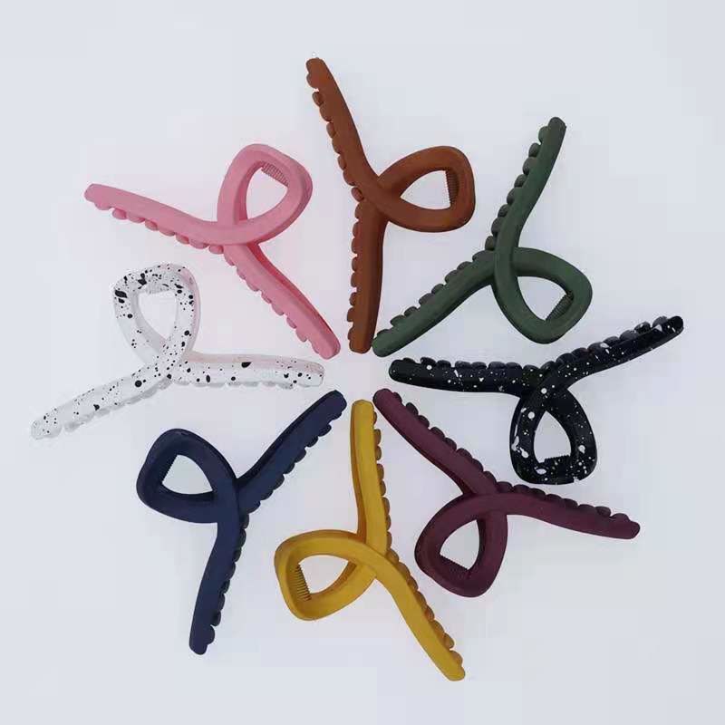 Matte Large Hair Claws Cross 11 Cm Claw Clip Color Hair Claw