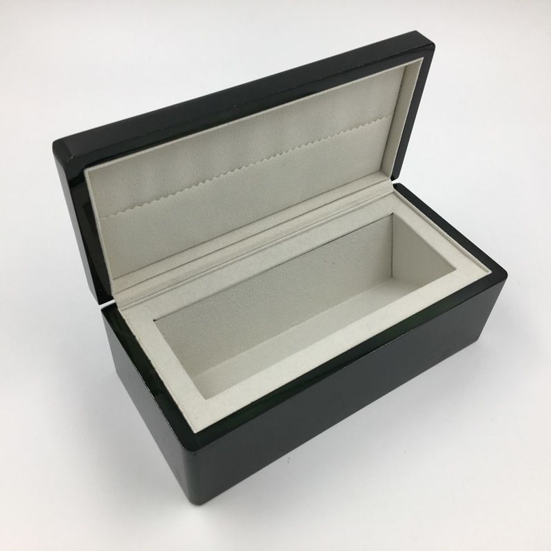 Mdf Glossy Black Wood Jewelry Box