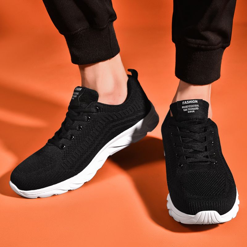 Men Running Shoes Mesh Breathable Motion Control Sports Shoes for Flexible Comfortable Fitness Sneaker for Men Size6.5-10