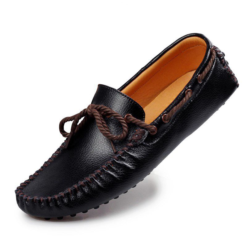 Men's Boat Shoes Loafers Mocassins Shoes Stock Genuine Leather Upper Rubber Out Sole